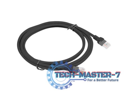Patchcord kat.5e 2.0M UTP czarny Patchcord kat.5e 2.0M UTP czarny