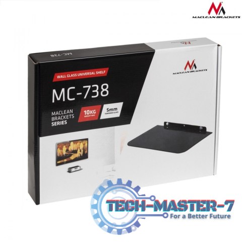Półka pod DVD pojedyncza MC-738 do 10kg Półka pod DVD pojedyncza MC-738 do 10kg