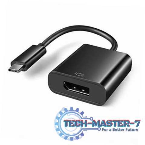Adapter USB Typ-C to DisplayPort Czarny Adapter USB Typ-C to DisplayPort Czarny