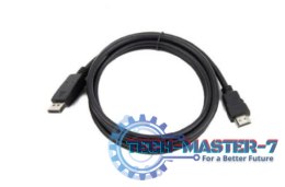 Kabel DisplayPort do HDMI męski czarny 10m