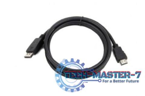 Kabel DisplayPort do HDMI męski czarny 5m Kabel DisplayPort do HDMI męski czarny 5m