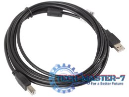 Kabel USB 2.0 AM-BM 3M Ferryt czarny