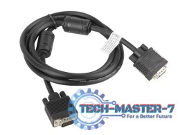 Kabel VGA Ferryt 1.8M M/M Ekran czarny