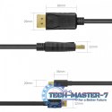 Kabel miniDisplayPort/DisplayPort M/M 2m;Y-C611BK
