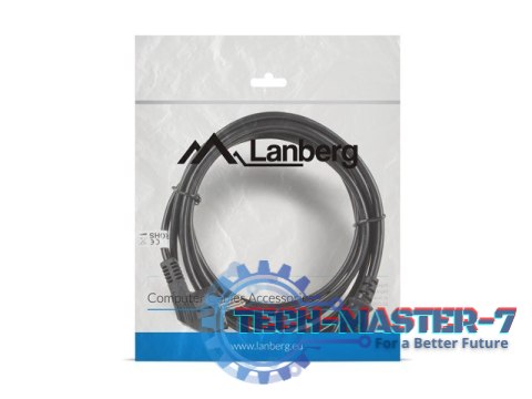 Kabel zasilający CEE 7/7 - IEC 320 C13 VDE 3M czarny Kabel zasilający CEE 7/7 - IEC 320 C13 VDE 3M czarny