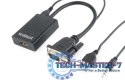 Konwerter VGA do HDMI 15 cm czarny