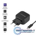 Ładowarka sieciowa 17W | 5V | 3.4A | 2xUSB + kabel USB typC