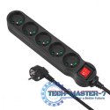Listwa zasilająca 5g 3m MCE184 2300W Czarna