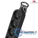 Listwa zasilająca 6g 3m MCE187 2300W czarna