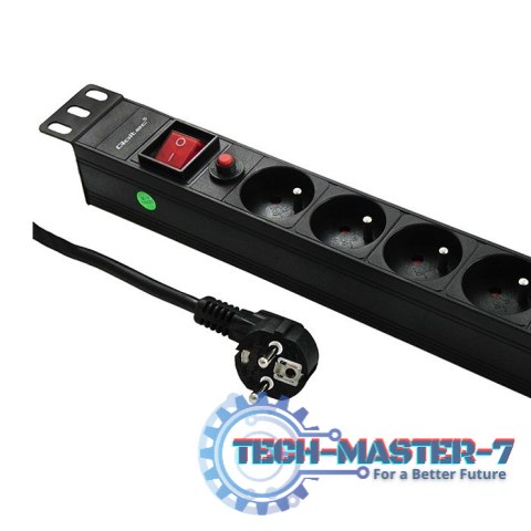 Listwa zasilająca do RACK 19cali | 1U | 6A | PDU | 6xSCHUKO | 2m Listwa zasilająca do RACK 19cali | 1U | 6A | PDU | 6xSCHUKO | 2m