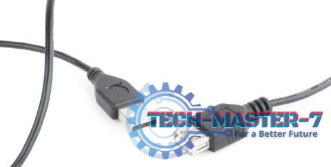 Przedłużacz kabla USB 2.0 AM-AFI 0.75m czarny Przedłużacz kabla USB 2.0 AM-AFI 0.75m czarny