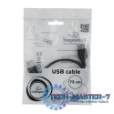 Przedłużacz kabla USB 2.0 AM-AFI 0.75m czarny