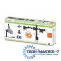 Uchwyt biurkowy LCD/LED 13-24 cali potrójny 3x10kg, czarny