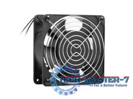 Wentylator do szaf 19 wiszących 230V 120x120x38mm czarny