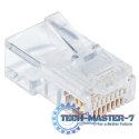 Wtyk modularny RJ45 UTP 8P8C cat.6 na drut 100szt.