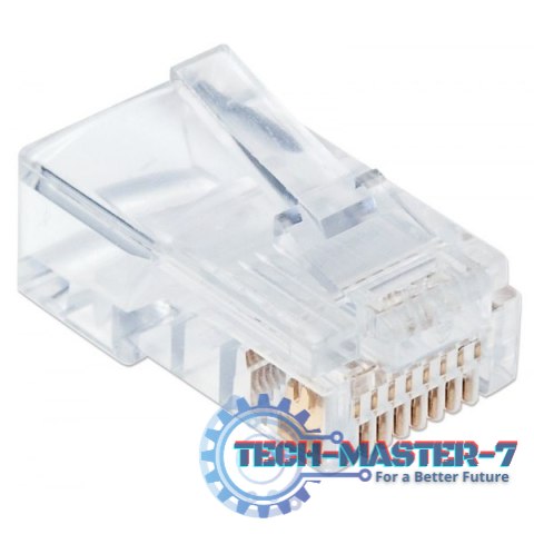 Wtyk modularny RJ45 UTP 8P8C cat.6 na drut 100szt.