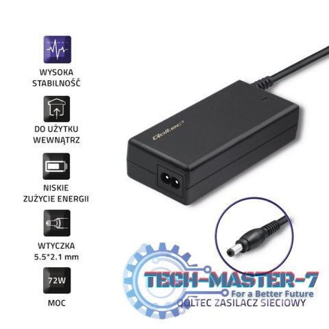 Zasilacz sieciowy 72W | 12V | 6A | 5.5*2.1 Zasilacz sieciowy 72W | 12V | 6A | 5.5*2.1