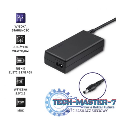 Zasilacz sieciowy 72W | 12V | 6A | 5.5*2.5 Zasilacz sieciowy 72W | 12V | 6A | 5.5*2.5