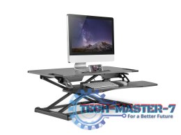 Ergonomiczna nakładka na biurko, powierzchnia robocza: 950x615x106-460mm, regulowana, czarna