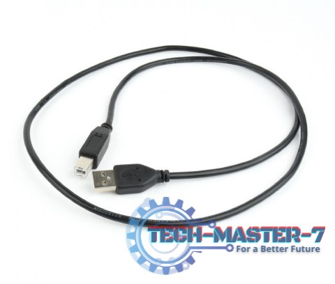 Kabel USB 2.0 AM-BM 1m/czarny Kabel USB 2.0 AM-BM 1m/czarny