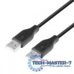 Kabel USB AM-AM 1.8m czarny