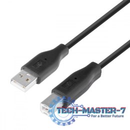 Kabel USB AM-BM 1.8 czarny