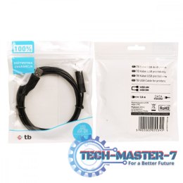 Kabel USB AM-BM 1.8 czarny
