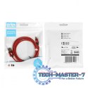 Kabel USB-USB C 1.5m rubinowy sznurek