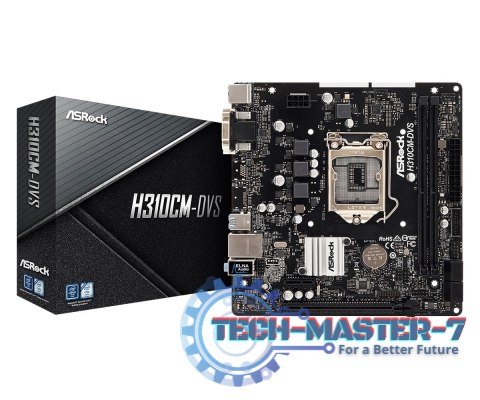 Płyta główna H310CM-DVS s1151 2DDR4 DVI/DSUB/USB3.1 uATX Płyta główna H310CM-DVS s1151 2DDR4 DVI/DSUB/USB3.1 uATX