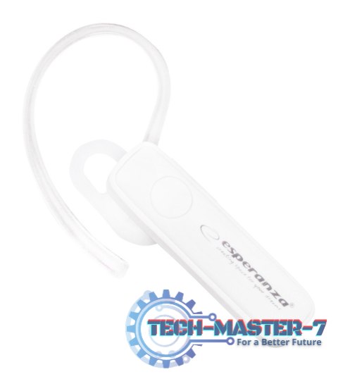 Słuchawka douszna bluetooth Celebes biała Słuchawka douszna bluetooth Celebes biała