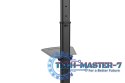 Stojak mobilny pojedynczy z półką, 1xLCD, max. 70", max. 50kg, VESA max. 600x400 pivot