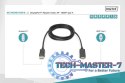Kabel adapter DisplayPort 1.2 z zatrzaskiem 4K 60Hz UHD Typ DP/HDMI A M/M czarny 3m
