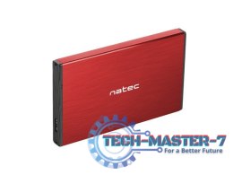 Kieszeń zewnętrzna HDD/SSD Sata Rhino Go 2,5 USB 3.0 czerwona