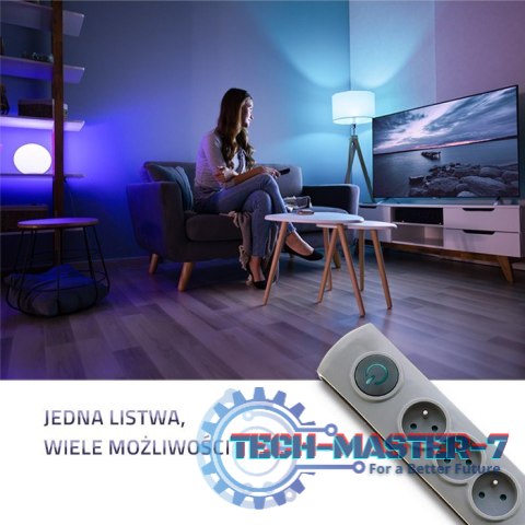 Listwa antyprzepięciowa Quick Switch, 6 gniazd, 1,8m, szara Listwa antyprzepięciowa Quick Switch, 6 gniazd, 1,8m, szara