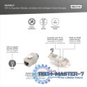 Moduł Keystone RJ45 (8P8C) kat. 6A STP, LSA, beznarzędziowy