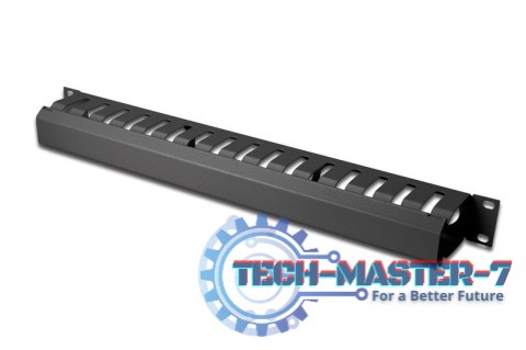 Organizator kablowy 19 cali 1U dukt W/40xG/70 czarny (RAL 9005)