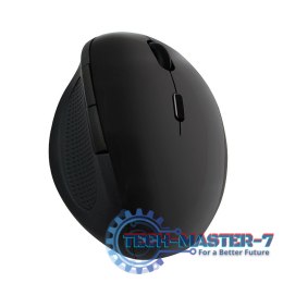 Radiowa mysz optyczna 2.4GHz 1600dpi czarna ergonomiczna