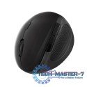 Radiowa mysz optyczna 2.4GHz 1600dpi czarna ergonomiczna
