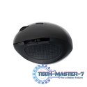 Radiowa mysz optyczna 2.4GHz 1600dpi czarna ergonomiczna