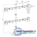 Uchwyt na 4 monitory 13-32, max. 8kg