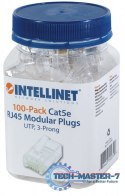 Wtyk RJ45 UTP na drut 8p8c kat.5e słoik 100szt.