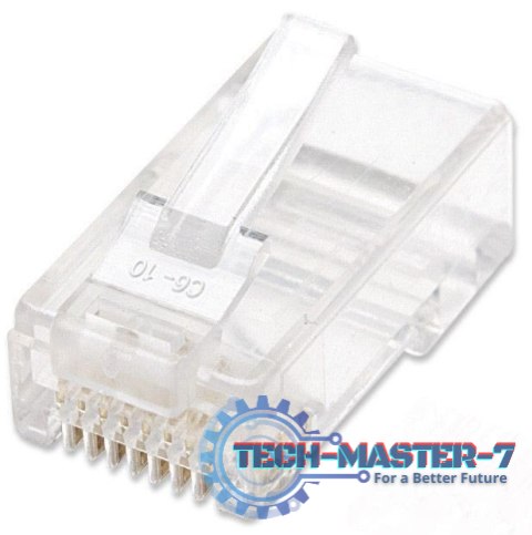 Wtyk RJ45 UTP na drut 8p8c kat.5e słoik 100szt. Wtyk RJ45 UTP na drut 8p8c kat.5e słoik 100szt.