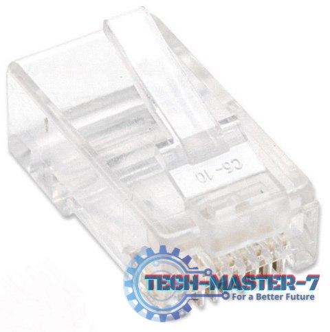 Wtyk RJ45 UTP na drut 8p8c kat.5e słoik 100szt. Wtyk RJ45 UTP na drut 8p8c kat.5e słoik 100szt.