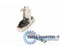 Wtyk modularny RJ45 kat.6A, PoE+, 10GbE, STP, ekranowany, metalowy, beznarzędziowy, AWG 27-22, zaślepka