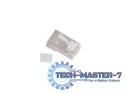 Wtyk sieciowy RJ45 8P8C kat.6 FTP (100szt) z prowadnic do linki i do drutu
