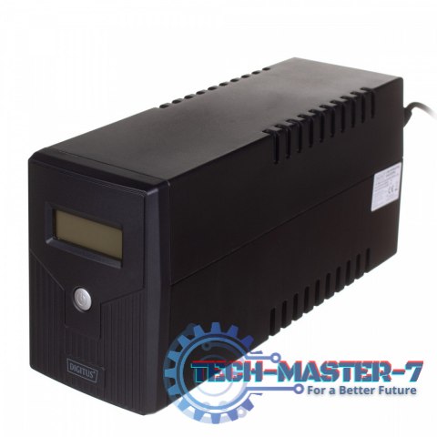 Zasilacz awaryjny UPS Line-Ineractive LCD, 600VA/360W, 1x12V/7Ah, AVR, 2xSCHUKO, USB, RJ11 Zasilacz awaryjny UPS Line-Ineractive LCD, 600VA/360W, 1x12V/7Ah, AVR, 2xSCHUKO, USB, RJ11