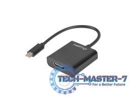 Adapter USB CM - HDMI F 15cm czarny
