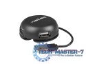 Hub USB 4 porty Bumblebee USB 2.0 czarny