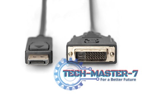 Kabel DisplayPort z zatrzaskiem 1080p 60Hz FHD Typ DP/DVI-D (24+1) M/M 2m Kabel DisplayPort z zatrzaskiem 1080p 60Hz FHD Typ DP/DVI-D (24+1) M/M 2m