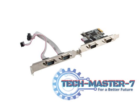 Karta PCI Express - COM 9Pin x4 + Śledzie Low Profile Karta PCI Express - COM 9Pin x4 + Śledzie Low Profile